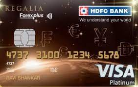 HDFC Regalia ForexPlus Card